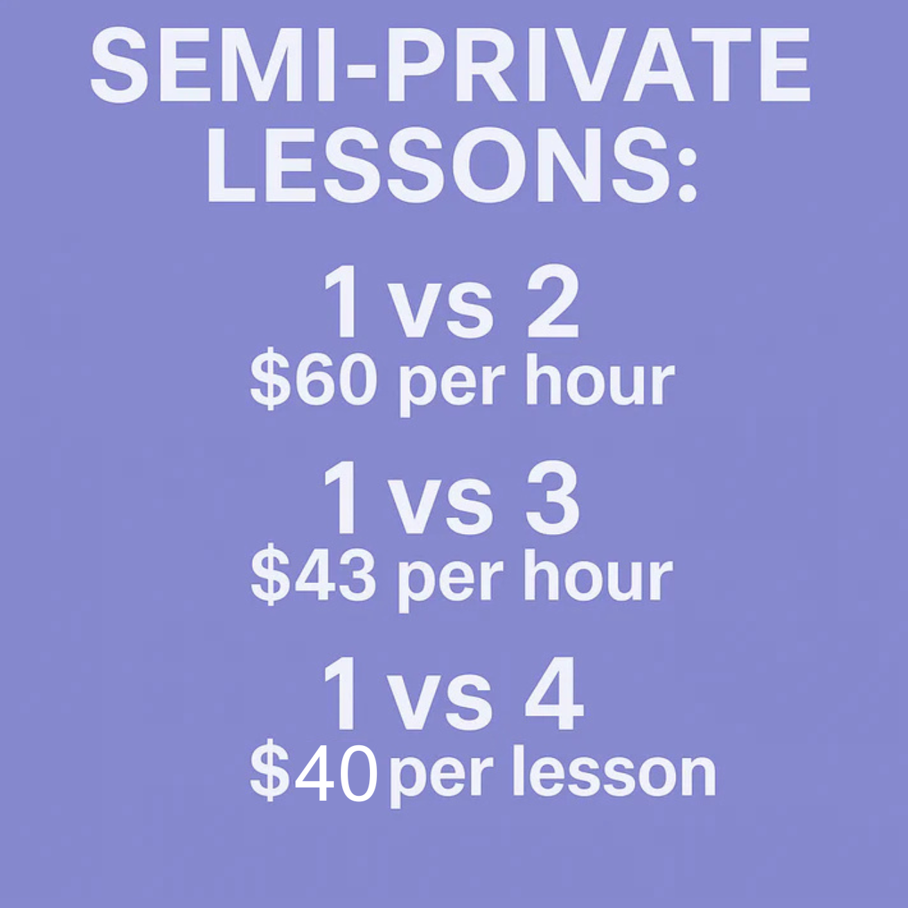 Semi-Private Lessons
